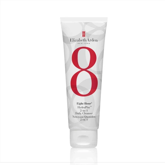 Elizabeth Arden Eight Hour HydraPlay Nettoyant Quotidien 2 en 1, Masque à l'argile, Purifie les pores, Hydrate et Elimine les impuretés, à base de Glycérine d'Origine Naturelle, Doux pour la peau