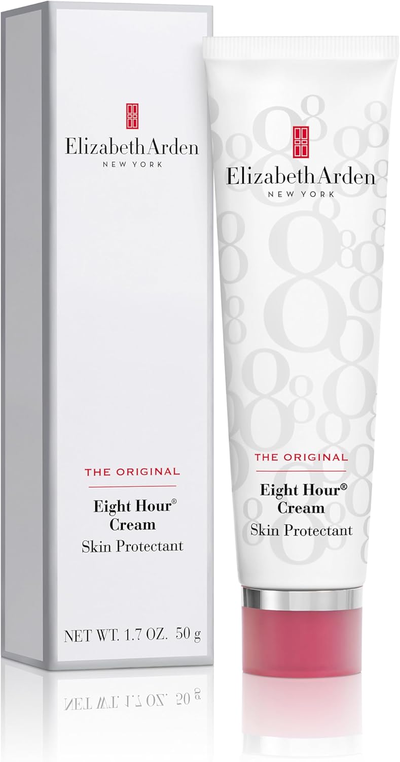 Elizabeth Arden, Eight Hour Cream, Baume Apaisant Réparateur, Soin pour le Visage, Crème Hydratante pour le Visage Multi-usage, Protège, Répare et Apaise la Peau 50 ml (Lot de 1)