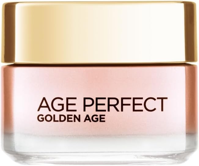 L'Oréal Paris – Age Perfect Golden Age – Soin Jour Rosé Re-Fortifiant – Crème de Jour Anti-Relâchement & Eclat – Enrichi en Cellules Natives de Pivoine et Calcium/Vitamine B3 – 50 ml Soin Rosé