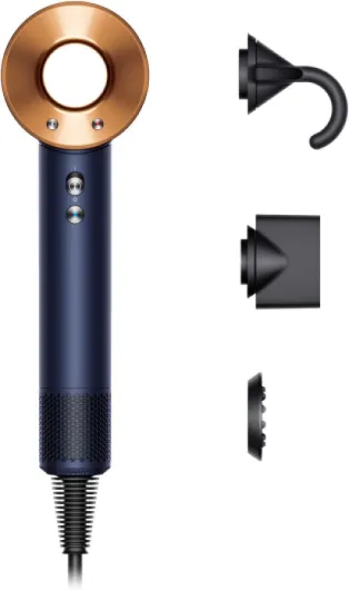Dyson Supersonic™ : sèche-cheveux Cheveux raides à ondulés (Bleu de Prusse/Cuivré intense)