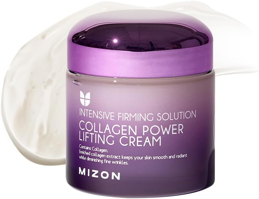 [Mizon] Crème Power Lifting au Collagène (75 ml) Hydratant intensif avec 75 % d'extrait de collagène marin, cosmétique coréen {Collagen Power Lifting Cream} 75 ml (Lot de 1)