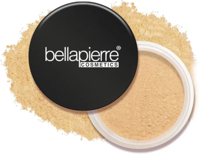 Bellapierre Loose Mineral Foundation – Fond de teint minéral en poudre libre - Couvrance Totale SPF 15 - Vegan & Cruelty-Free - Hypoallergénique - 9 Grammes - Nutmeg 9 g (Lot de 1) MF05