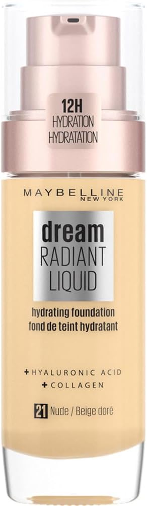 New York - Fond de Teint Fluide Perfecteur de Teint - FPS13 - Dream Satin Liquid - Beige Doré (21) - 30 ml 30 ml (Lot de 1) 21 Beige Doré