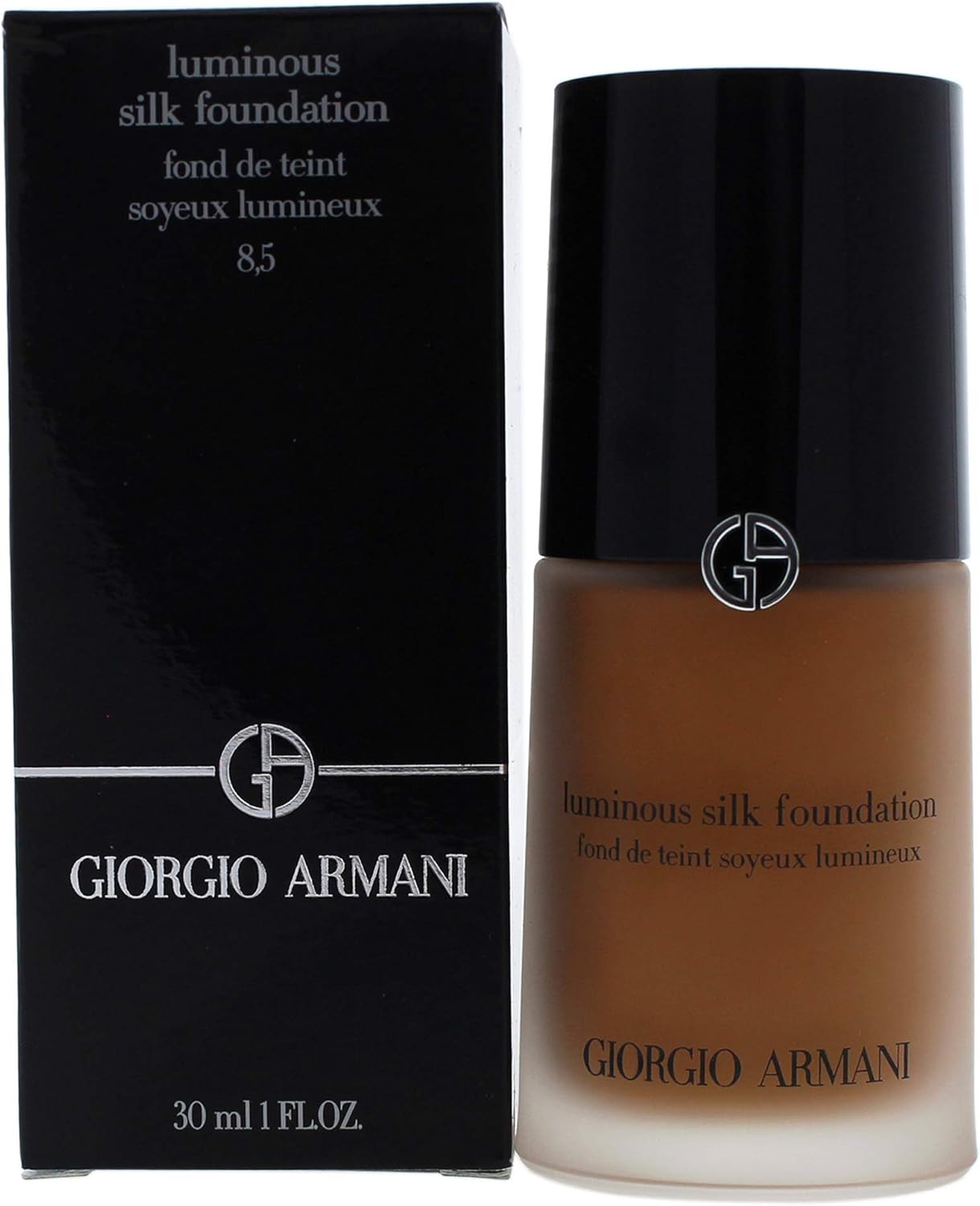 Armani Luminous Silk Fond de teint liquide 8.5 Caramel cuivré 30ml