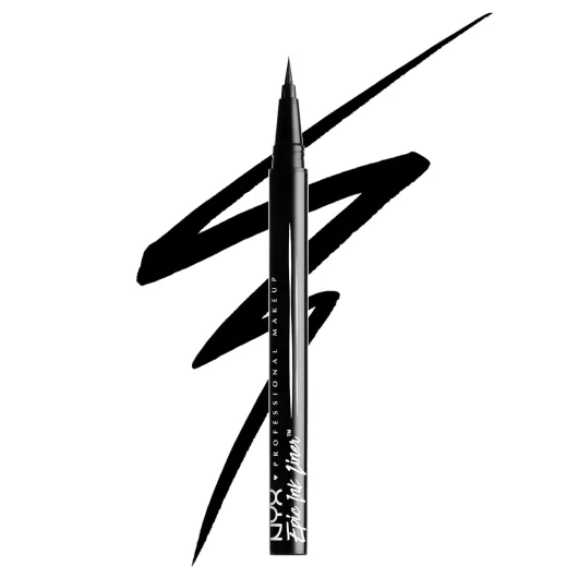 NYX PROFESSIONAL MAKEUP Epic Ink Liner, Waterproof Liquid Eyeliner - Black, Vegan Formula 01 Black 1 Count (Pack of 1)