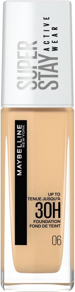 New-York - Fond de Teint Liquide Longue Tenue, Sans Transfert, Haute Couvrance - Superstay Active Wear 30h - Teinte : Fresh Beige (06) - Contenance : 30 ml 06 Fresh Beige