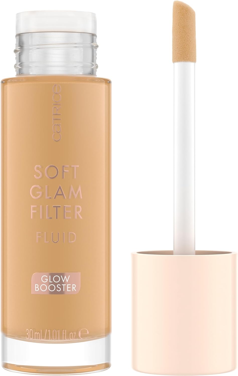 Soft Glam Filtre fluide, base, n° 040, nude, nourrissant, naturel, brillant, végétalien, sans huile, sans parfum, sans alcool, lot de 1 (30 ml) 040 Medium - Tan 30 ml (Lot de 1)