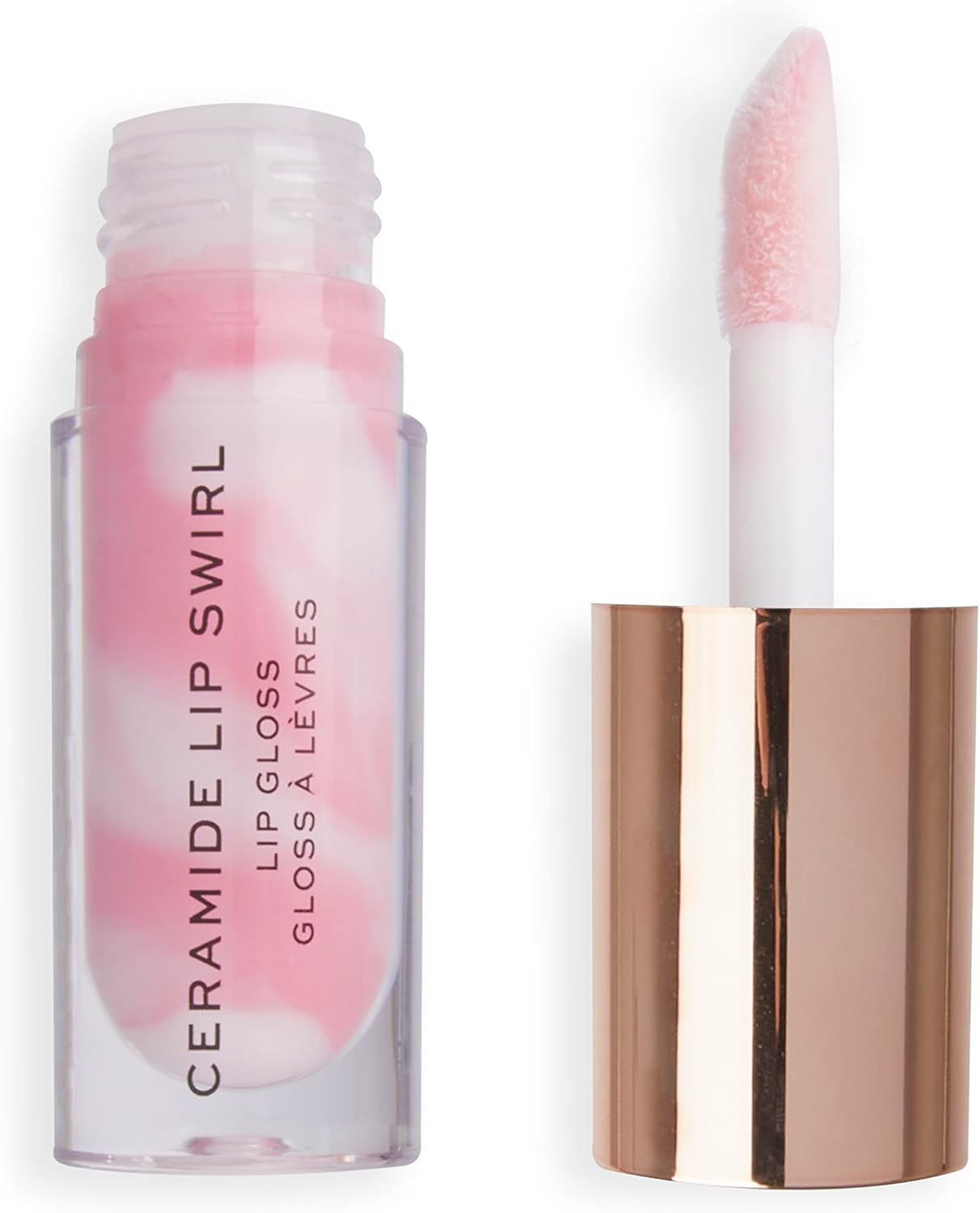 Makeup Revolution, Lip Swirl Ceramide Gloss, Brillant à lèvres, Pure Gloss Transparent, 4.5ml Pure Gloss Clear 1 ml (Lot de 1)