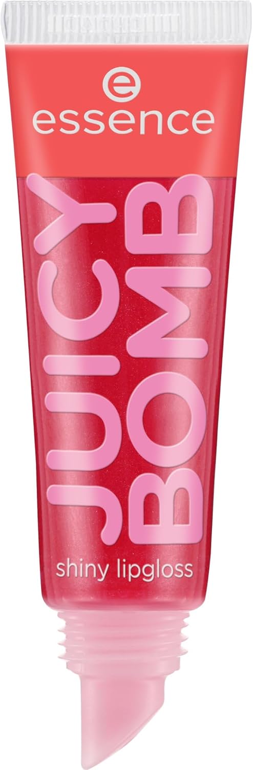 Gloss à Lèvres Juicy Bomb Shiny Lipgloss - 104 Poppin' Pomegranate Blanc 10 ml (Lot de 1)