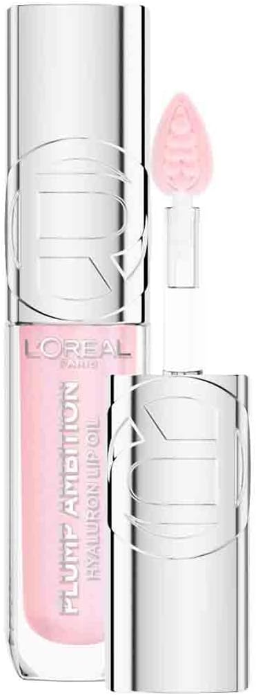 L'Oréal Paris - Gloss Hyaluron Lip Oil - Lèvres Hydratées et Repulpées Instantanément - Enrichi en Acide Hyaluronique - Plump Ambition - Teinte : Cristal Clear