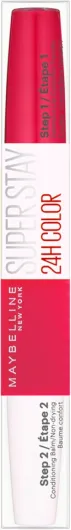 Maybelline New York – Rouge à Lèvres – Superstay 24H – Teinte : Raspberry (195) 10 g (Lot de 1)
