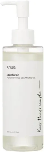 Heartleaf Huile nettoyante pour le contrôle des pores Nettoyant coréen pour le visage, Élimination quotidienne des points noirs 6,76 fl oz (200 ml)