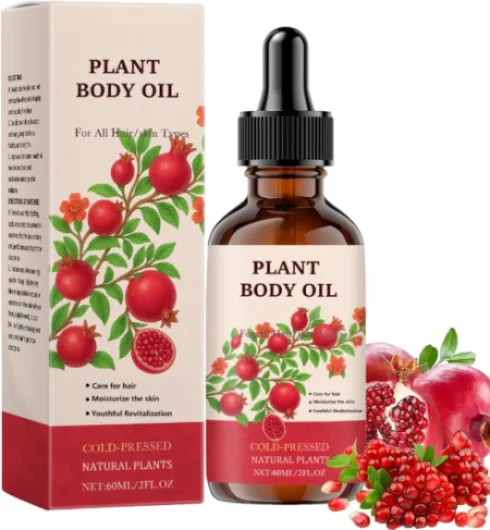 Huile De Pépins De Grenade Bio - Huile De Graines De Grenade Pressée à Froid Pour Le Visage Et Plus Encore - Huile De Rose Musquée - Raffermit Et Régénère- Soin Corporel Antioxydant, 60ml