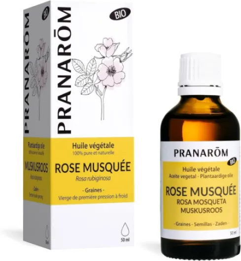 Pranarôm rose musquée huile végétale bio 50ml Huile Végétale Rose
