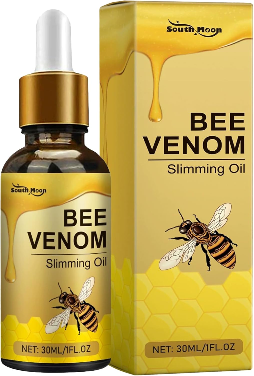 Huile amincissante au venin d'abeille,huile de venin d'abeille, sérum Premium venin d'abeille sérum raffermissant anti - rides venin d'abeille pour tous les types de peau 30ml