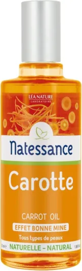 Huile de Carotte Effet Bonne Mine 100 ml 50 ml (Lot de 1)