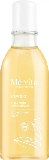Melvita - Soin pour le Corps et Cheveux - l'Or Bio - aux 5 Huiles Précieuses - Fabriqué en France Huile Extraordinaire 50 ml