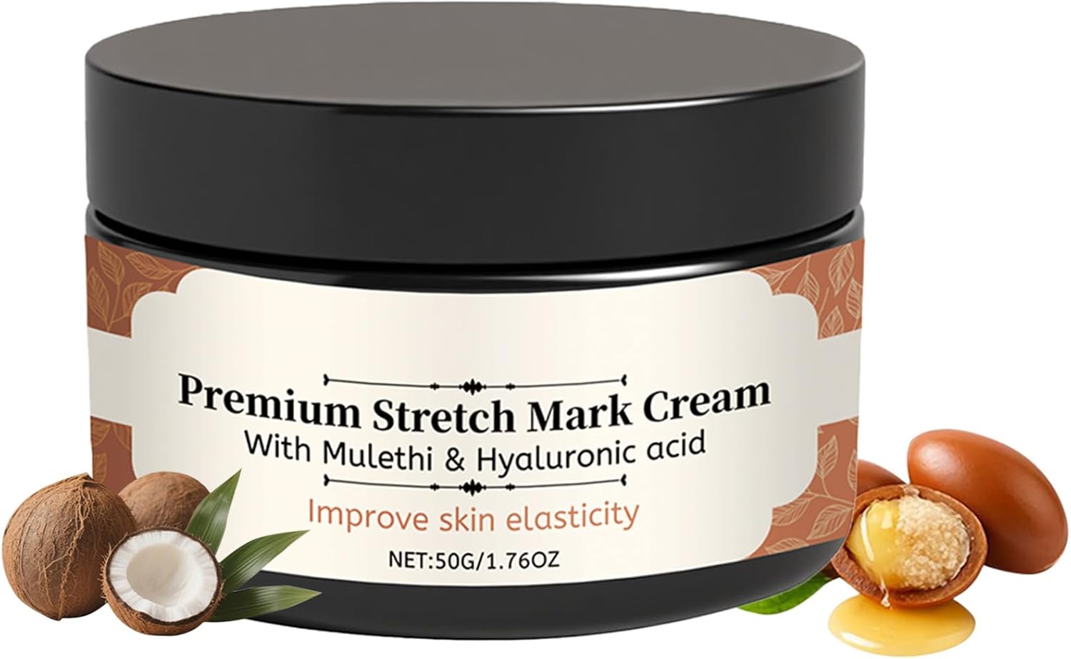 Crème Grossesse Vergetures - 50g Crème Ventre Grossesse - Lotion Non Grasse Maternité - Prévient Vergetures et Améliore Élasticité