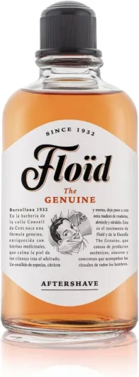 Lotion après-rasage The Genuine (400 ml), Après-rasage pour homme au menthol rafraîchissant, Lotion hydratante pour réduire les irritations Épicé 400 ml (Lot de 1)
