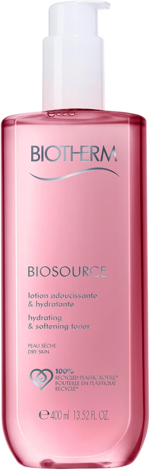 BIOTHERM - Biosource Lotion Tonique - Nettoie, Hydrate & Tonifie - Eclat du Teint - 400ml Peaux Sèches