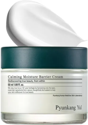 [PKY] Crème Barrière Hydratante Apaisante de Pyunkang Yul - Apaise instantanément les peaux sensibles, acide hyaluronique & céramide pour hydratation, végane (1,69 Fl - Oz, 50ml) Crème barrière anti-humidité apaisante 50 ml