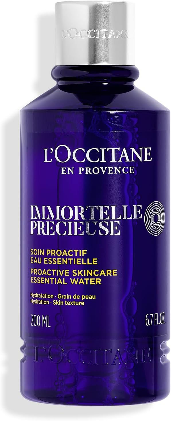 L'OCCITANE - Toner Eau Essentielle Immortelle Précieuse - 200 ml - Premiers signes de l'âge - Fabriqué en France
