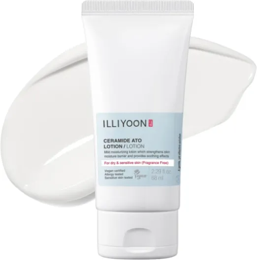 Ceramide Ato Lotion 68ml, Renforcer restaurer la barrière cutanée avec Soy Ceramide pour les peaux sèches et sensibles, Hydratant doux pour les nourrissons & les adultes, Vegan, Sans Parfum 68 ml (Lot de 1)