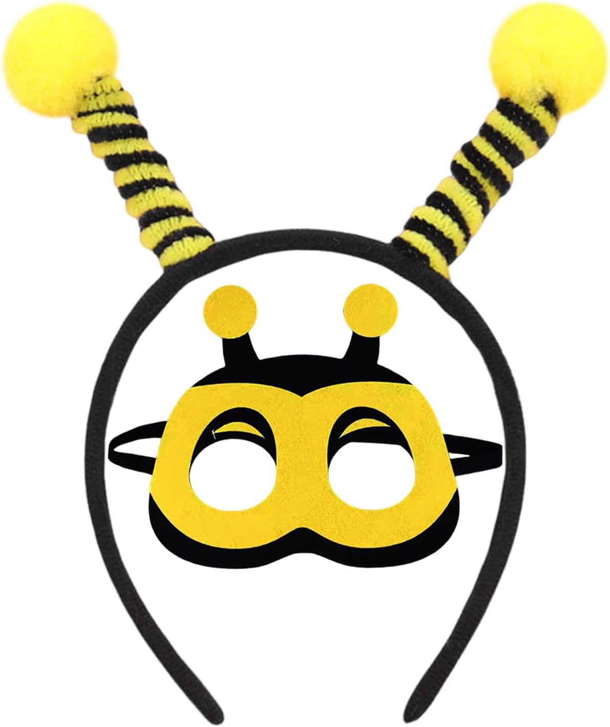 1 Pièce Bande D'Abeille Et 1 Pièce Masque Pour Les Yeux, Accessoires De Jeu De Rôle, Accessoires De Vêtements D'Abeilles, Accessoires De Vêtements Amusants.