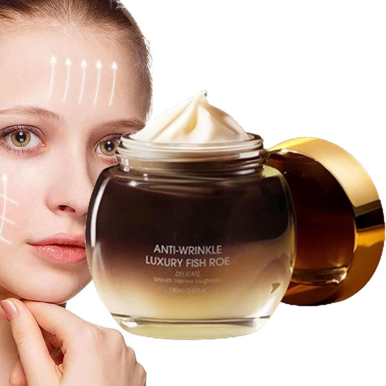 Masque hydratant Anti-Rides Luxueux au Ginseng et Caviar, Caviar de Luxe Anti-Rides O'Gulia, Masque de Nuit au Ginseng et Caviar, Masque Anti-âge hydratant au Caviar