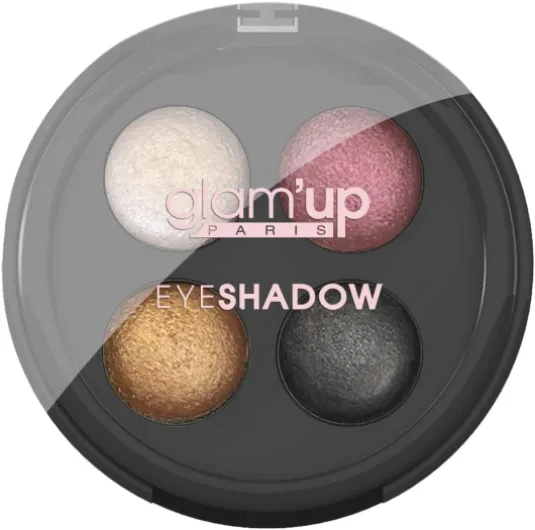 Glam'Up Paris - Quattro Ombres à Paupières - Palette 4 Fards à Paupières Assortis - Pigments Intenses - Longue Tenue - Facile à Appliquer - 4 Your Eyes - N°2-8 g