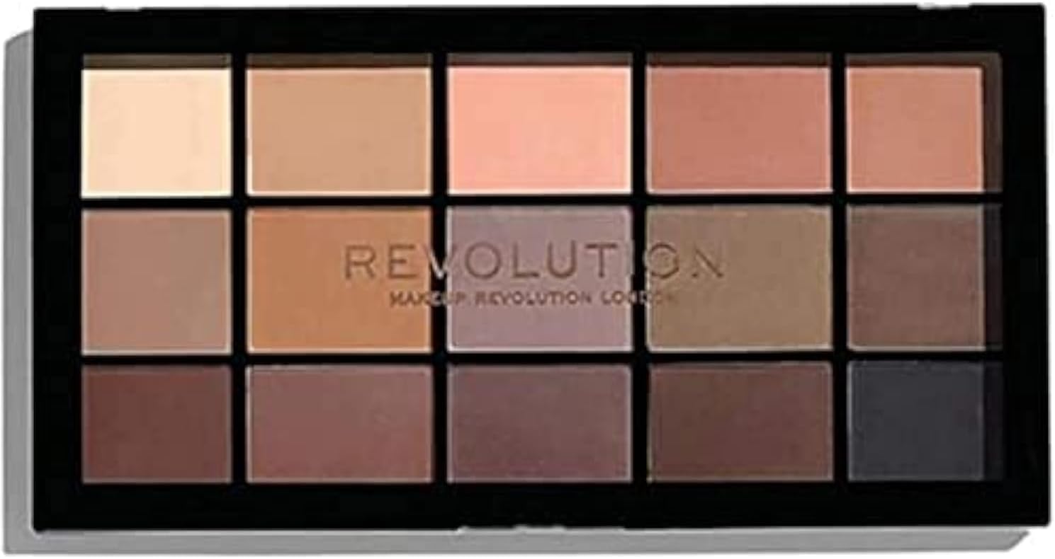 Makeup Revolution - Palette d'ombres à paupières - Palette Re-Loaded - Basic Mattes Tapis de base 30 g (Lot de 1)