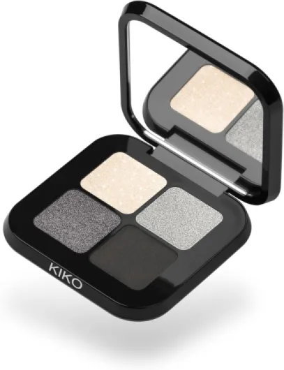 Bright Quartet Eyeshadow Palette 04 - Palette Avec 4 Ombres À Paupières Cuites Pour Utilisation Sèche Et Humide 04 Smokye Eyes Profusion