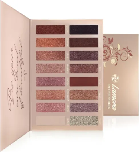 Palette Fard À Paupière Maquillage Yeux - Nude 16 Couleurs Shimmer Matte Ultra Pigmenté Ombre A Paupière Exposed