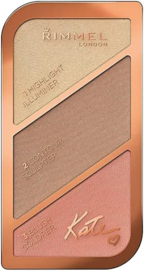 Kate Palette de Sculpture, Coral Glow, 18.5 g, Brillant Coral Glow, Golden Bronze 18.5 g (Lot de 1)