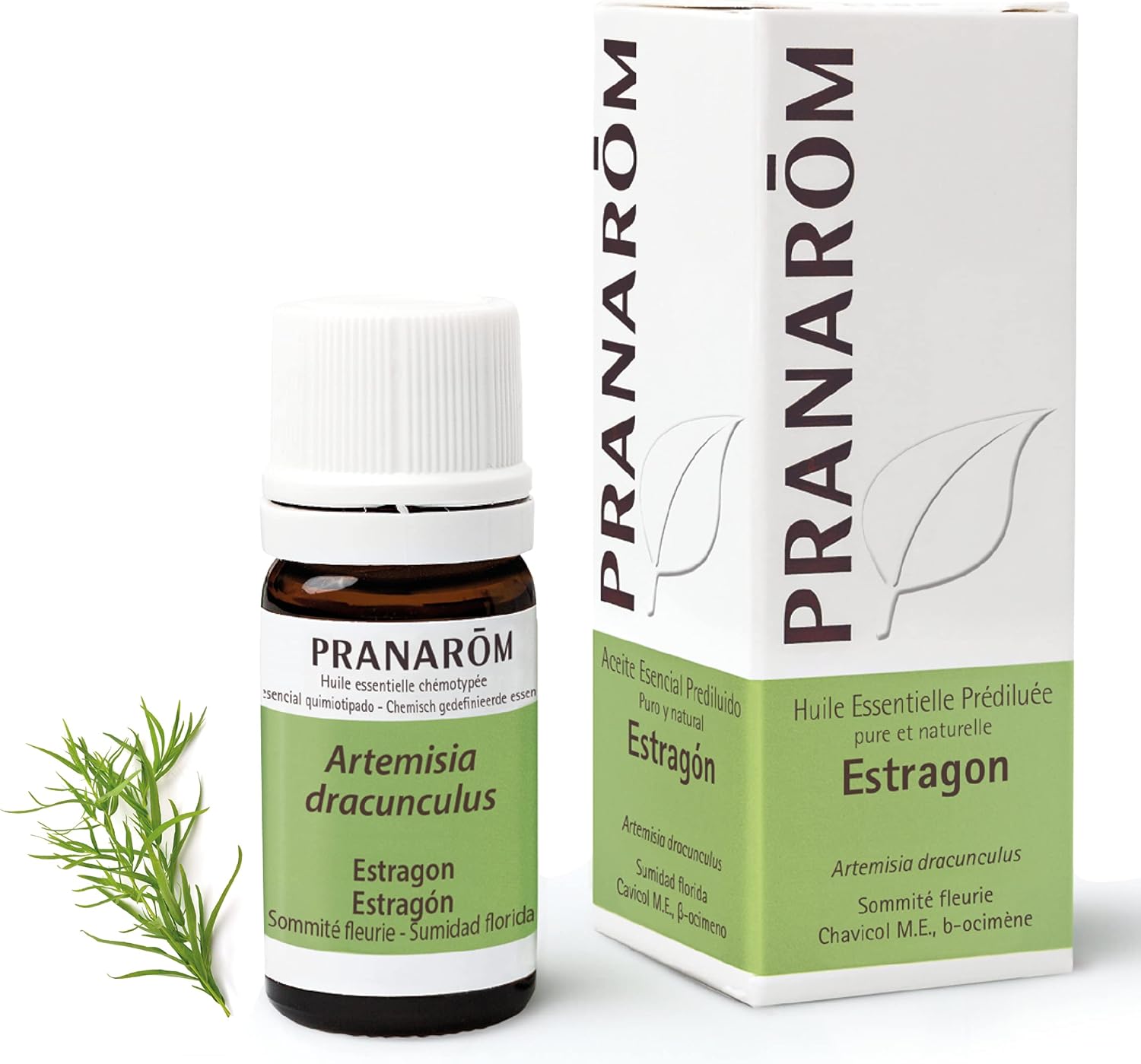 Huile Essentielle Estragon Prédiluée Artemisia dracunculus Sommité Fleurie HECT 5 ml Aromático 5 ml (Lot de 1)