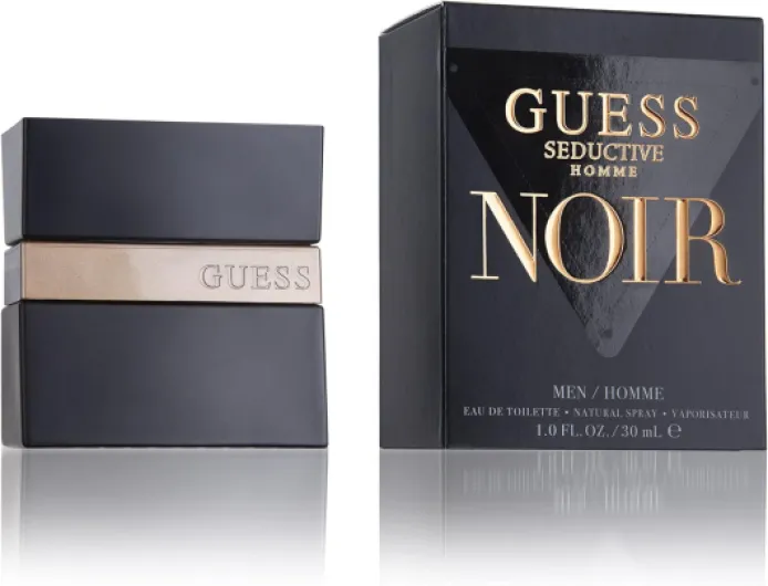 Guess Seductive Noir, Eau de Toilette, Parfum Homme, Oriental Fougère Épicé, Parfum Sensuel Longue Durée 30 ml (Lot de 1)
