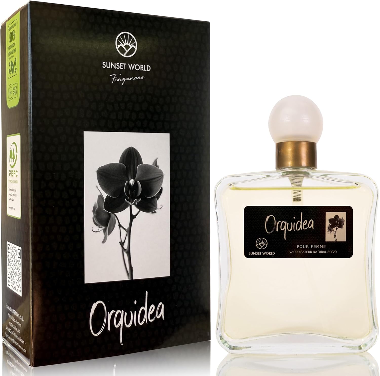 Orquidea - Compatible avec Black Orchid di Tom Ford - Eau De Cologne Intense 100 ml, Parfum Pheromone pour Femme, Parfum Generique