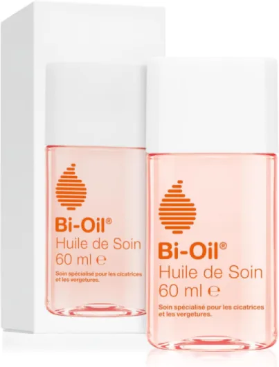Bi-Oil Huile de Soin Pour la Peau - Soin Spécialisé pour les Vergetures, Cicatrices, Peau Sèche et Teint Irrégulier - 1 x 60 ml 60 ml (Lot de 1)