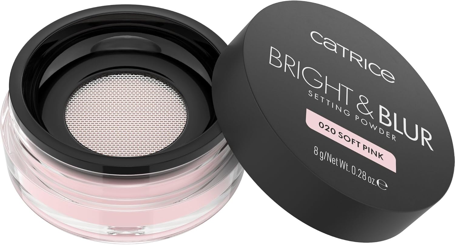 Cosmetics Bright et Blur Setting Powder poudre fixatrice, polissant, resserrement des pores, fixant, luminescent, translucide (8g) Soft Pink