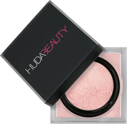 HUDA BEAUTY Pâtisserie en poudre Loose Baking & Setting Powder Cherry Blossom Cake 20 g Fleurs de cerisier (une nuance de rose) 28.35 g (Lot de 1)