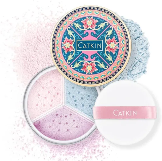 Loose Setting Powder, Poudre Libre, Poudre Matifiante, Absorption de l'Excès de Sébum, Anti-Pores, Correcteur de Couleur, Ultra légère & Universelle, Translucide，4g*3 C04 Camlet