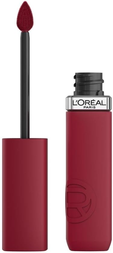 L'Oréal Paris - Rouge à Lèvres Liquide - Couleur Intense & Fini Mat - Longue Tenue - Sans Transfert - À L'Acide Hyaluronique - Infaillible Matte Resistance - Teinte : 500 Wine Not 500 Wine Not 5 ml (Lot de 1)