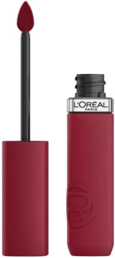 L'Oréal Paris - Rouge à Lèvres Liquide - Couleur Intense & Fini Mat - Longue Tenue - Sans Transfert - À L'Acide Hyaluronique - Infaillible Matte Resistance - Teinte : 500 Wine Not 500 Wine Not 5 ml (Lot de 1)