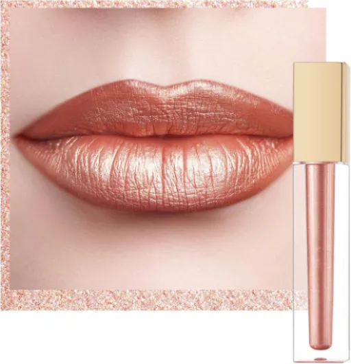 Rouge à Lèvres Métallique Brillant 2-in-1 Rouge à Lèvres Longue Tenue＆à paupières Pailleté Lip Stain Hautement Pigmenté,Waterproof Vegan Gloss à Lèvres Maquillage Femme Fille MD06 MD06 Long Shot