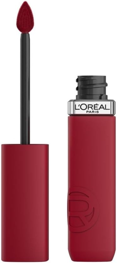 L'Oréal Paris - Rouge à Lèvres Liquide - Couleur Intense & Fini Mat - Longue Tenue - Sans Transfert - À L'Acide Hyaluronique - Infaillible Matte Resistance - Teinte : 420 Le Rouge Paris 420 Le Rouge Paris 5 ml (Lot de 1)
