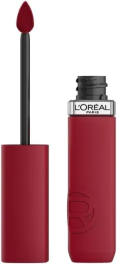 L'Oréal Paris - Rouge à Lèvres Liquide - Couleur Intense & Fini Mat - Longue Tenue - Sans Transfert - À L'Acide Hyaluronique - Infaillible Matte Resistance - Teinte : 420 Le Rouge Paris 420 Le Rouge Paris 5 ml (Lot de 1)