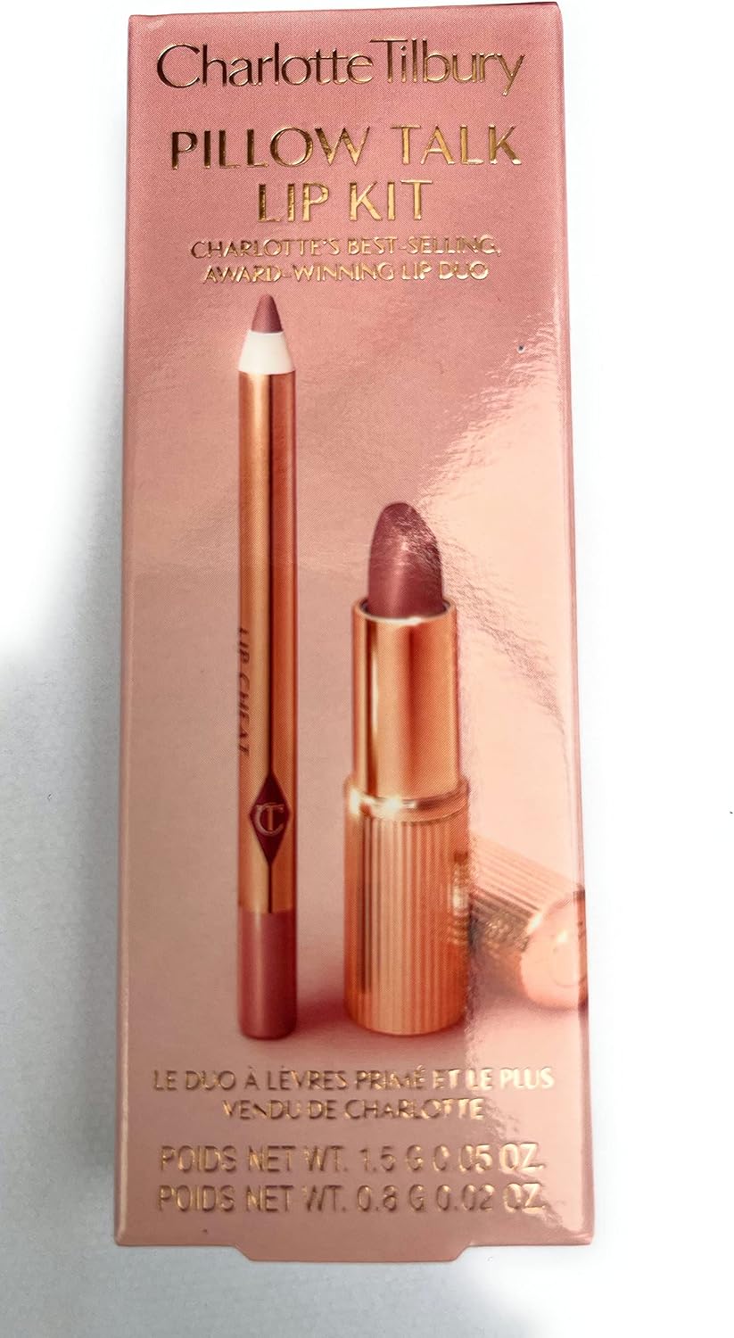 Charlotte Tilbury Pillow Talk Lip Kit Rouge à lèvres Matte Revolution 1,5 g Lip Cheat Liner 0,8 g