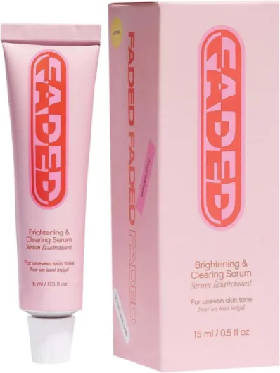 Sérum éclaircissant et nettoyant Faded - Sérum éclaircissant et nettoyant pour les taches sombres et les décolorations - Réduit la décoloration, les marques post-imperfections, les cicatrices et les