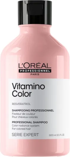 L'Oréal Professionnel, Shampoing Fixateur de couleur, Cheveux Colorés & Méchés en Manque d'Éclat, Anti Oxydant, Prolonge & Sublime la Couleur, Douceur & Brillance, Vitamino Color, Serie Expert Shampoing - 300 ml