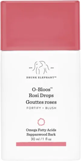 Drunk Elephant O-Bloos Rosi Drops – 30 ml – Gouttes de sérum de couleur rose pêche – Soin clinique propre – Sans cruauté envers les animaux – Testé dermatologiquement – Sans huiles essentielles